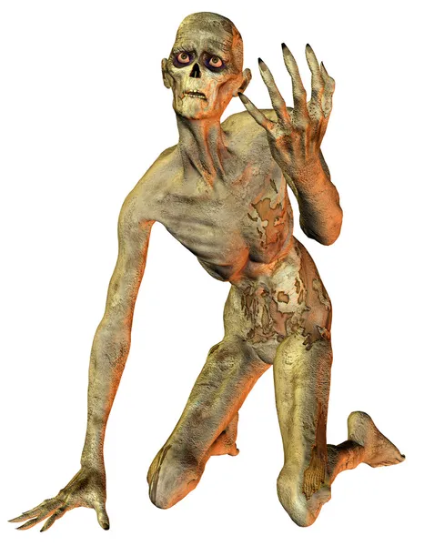 Zombie in ginocchio — Foto Stock
