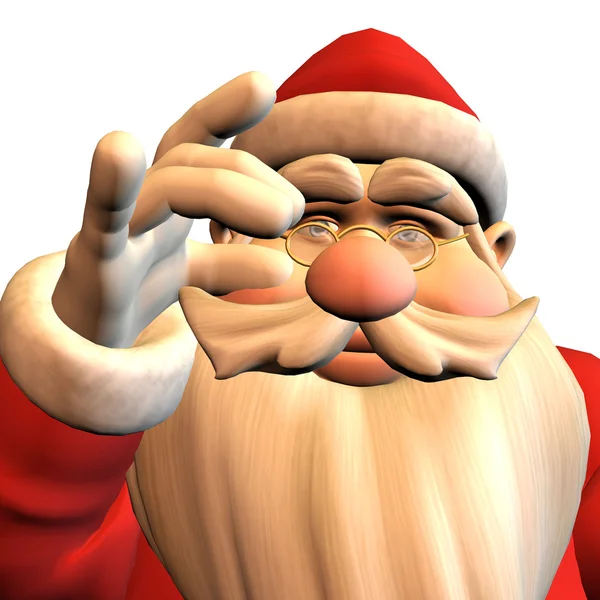 Papai Noel em pose — Fotografia de Stock