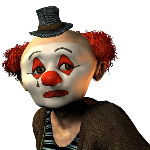 Sad clown — Stock Photo, Image