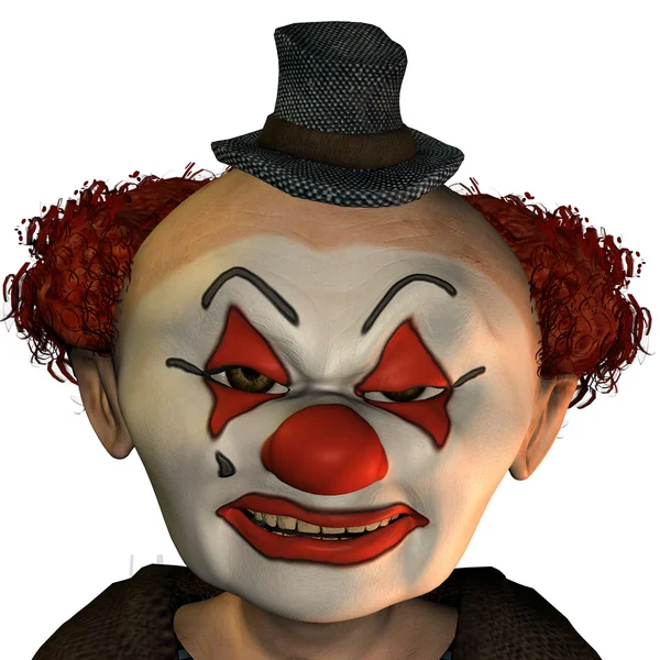 Evil clown — Stock Photo, Image