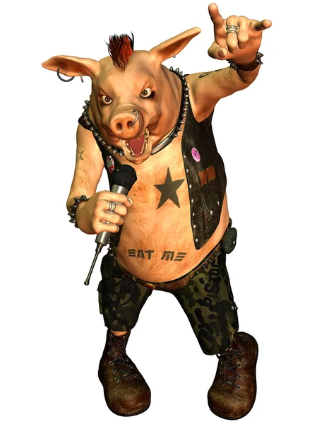 Ağır metal domuz — Stok fotoğraf