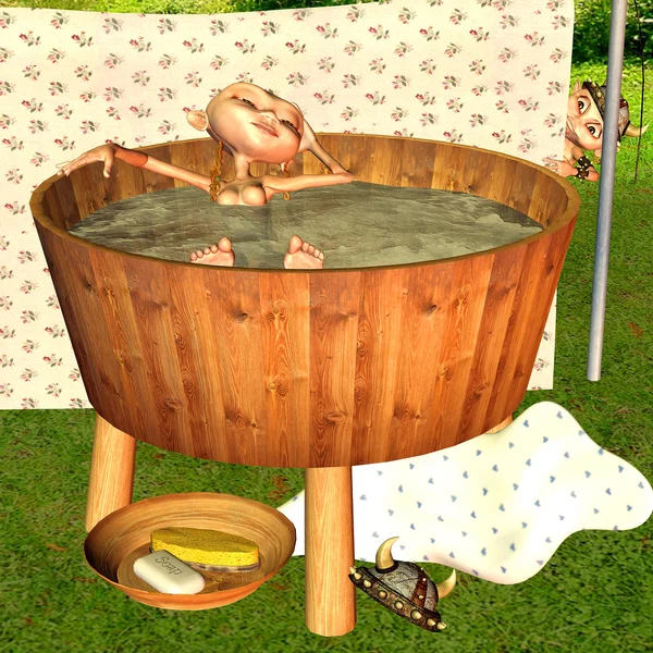 Bath scene — Stock Photo, Image