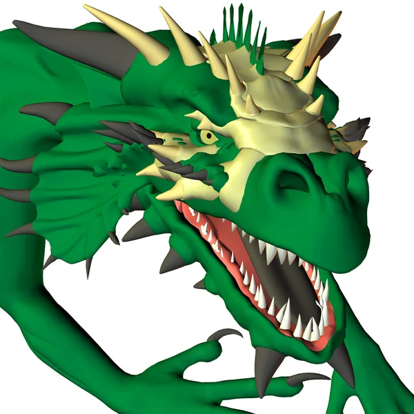 Зеленый дракон — стоковое фото