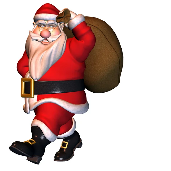 Weihnachtsmann im Kommen — Stockfoto
