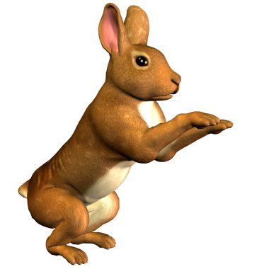 Hare in Pose clipart