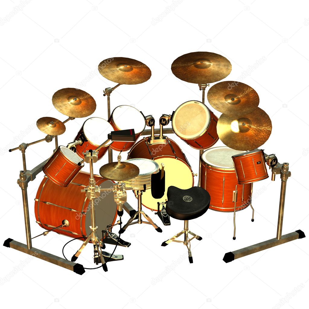 3d rendering of a drum as an illustration