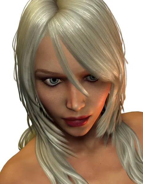 Porträt junge Frau mit blonden Haaren — Stockfoto