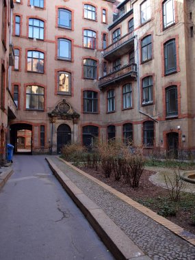 Berlin courtyard clipart