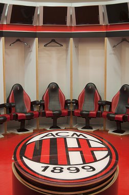 Ac milan dressing room clipart