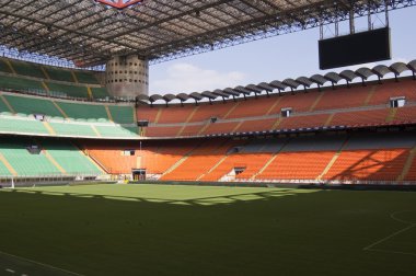 Empty stadium San Siro clipart