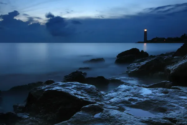 Nachtelijke zee — Stockfoto