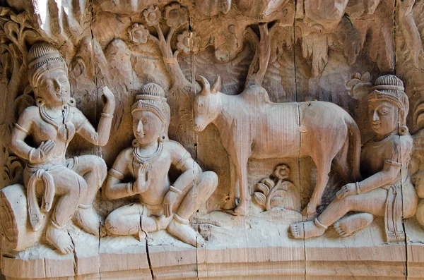 Temple carving — Stock Photo, Image