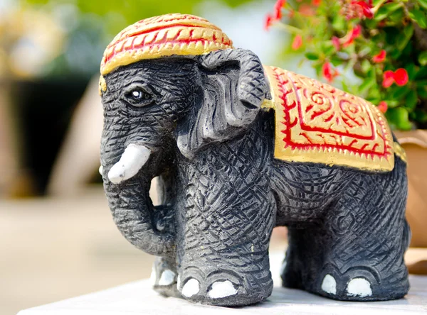 Elephant Temple Ornament Thailand — Stock Photo, Image