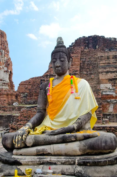 Buddha figure Ayutthaya — Stock Photo, Image