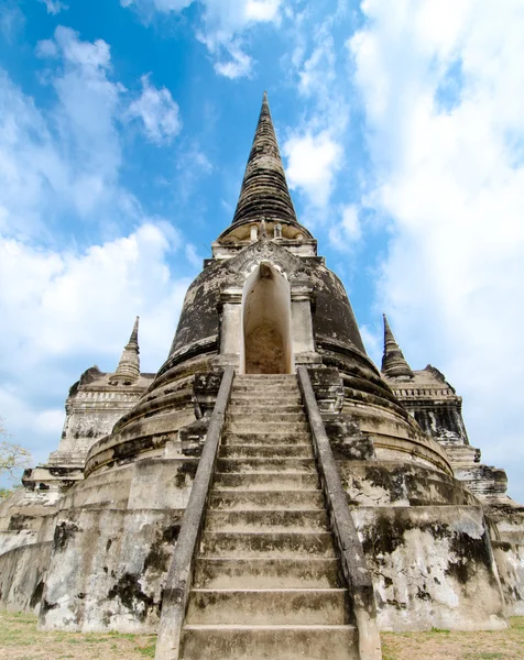 Ruiny Świątyni Buddyjskiej Ayutthaya Tajlandia — Zdjęcie stockowe