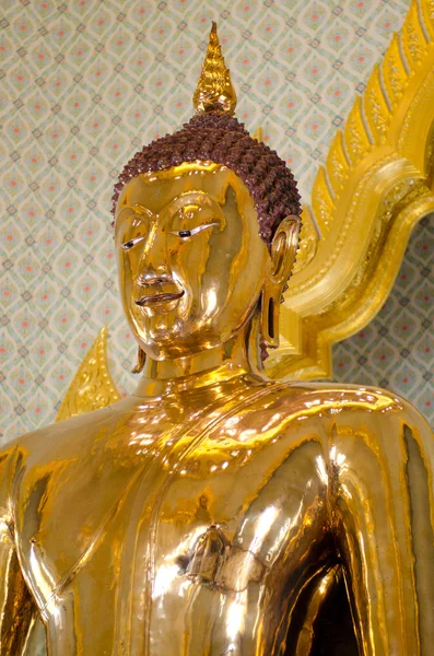 Buda Oro Macizo Blandiendo 500 Kgs Bangkok Figura Buda Más —  Fotos de Stock