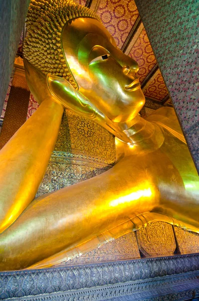 Buda Durmiente Templo Bangkok —  Fotos de Stock