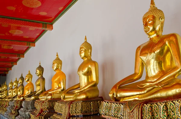 Buda figürleriTemplo de mármol bangkok — Stok fotoğraf
