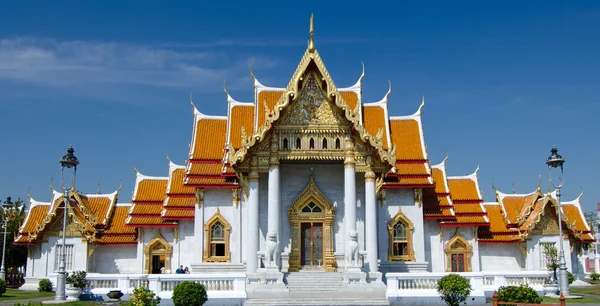Vacker Marmor Tempel Bangkok — Stockfoto