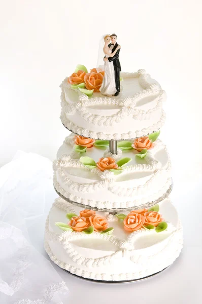 Торт свадьба Стоковая Картинка