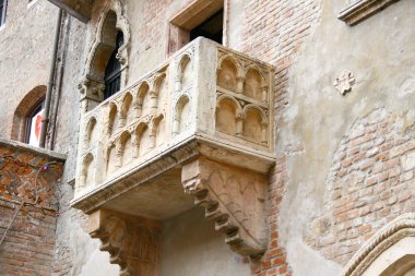 Juliet's Balcony in Verona clipart