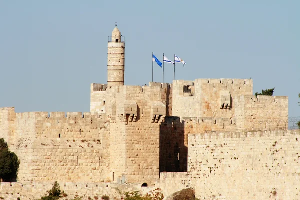 Koning david toren, Jeruzalem, Israël Stockafbeelding