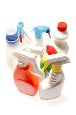 Cleaning bottles clipart