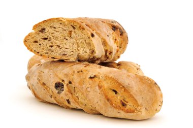 Some baguettes with raisins clipart