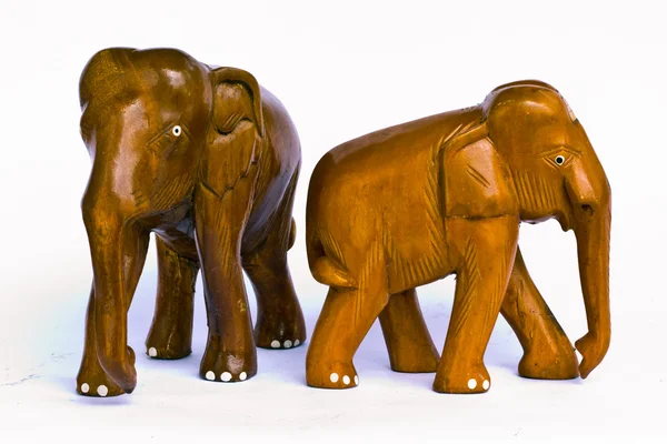Gajah kayu — Stok Foto