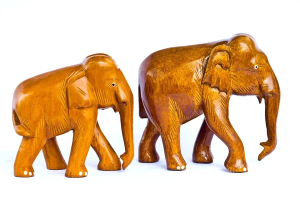 Wood elephant Stock Picture