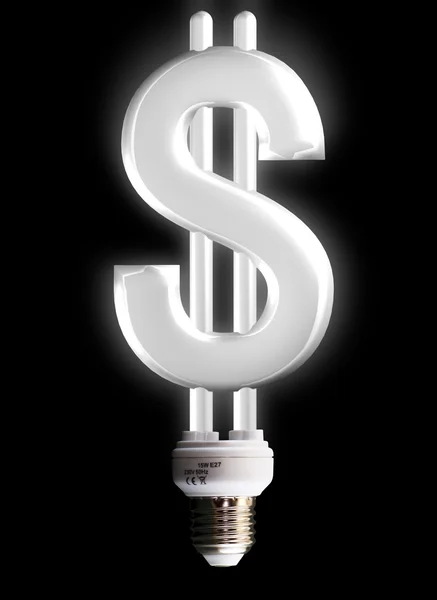 Lámpara signo dólar —  Fotos de Stock