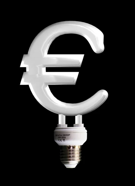 Лампа евро — стоковое фото