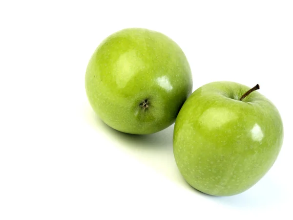 stock image Two green apples