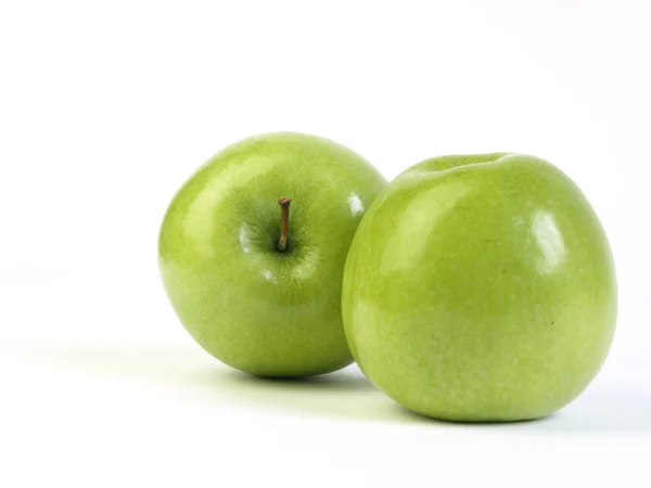 Stock image Two green apples