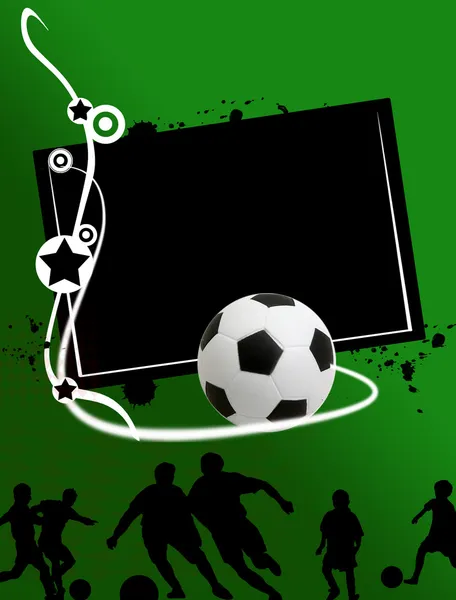 Banner de futebol — Vetor de Stock