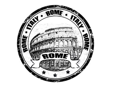 Rome stamp clipart