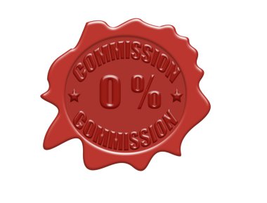 0% commission clipart