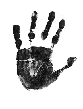 Hand print clipart