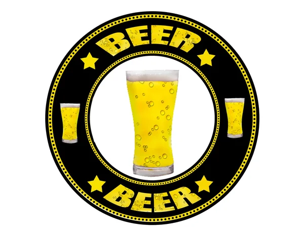 Rótulo da cerveja — Vetor de Stock