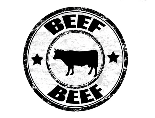 牛肉のスタンプ — ストックベクタ