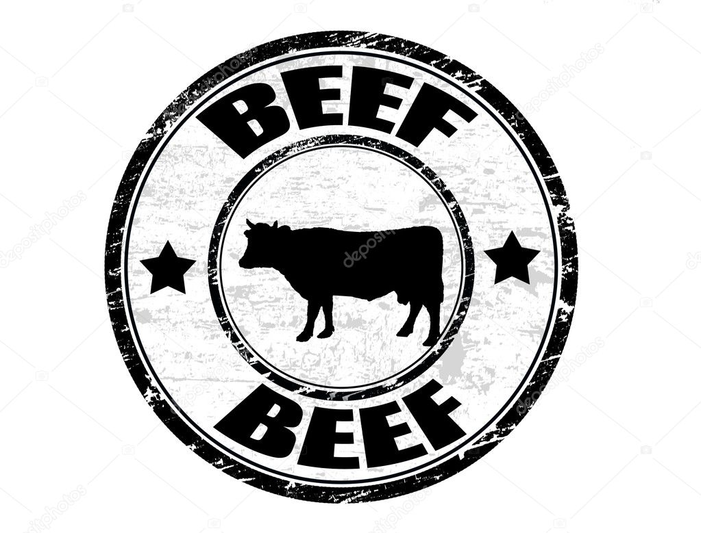 Beef stamp stock vector roxanabalint 4081224