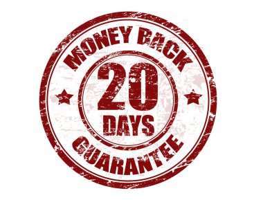 Money back stamp clipart