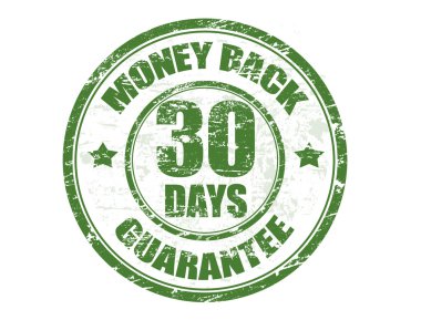 Money back stamp clipart