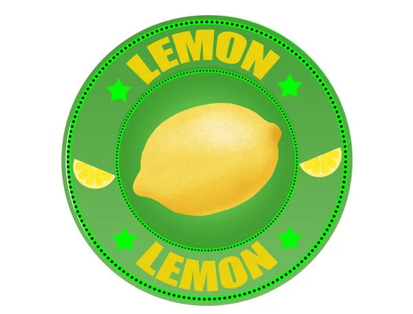 Lemon label — Stock Vector
