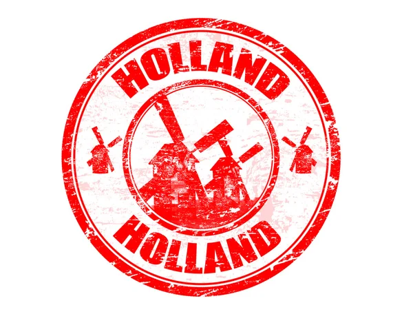 Holland stamp — Stock Vector