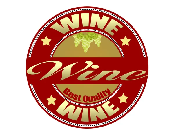 Wine label — Stock Vector