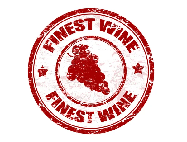 Miglior francobollo di vino — Vettoriale Stock