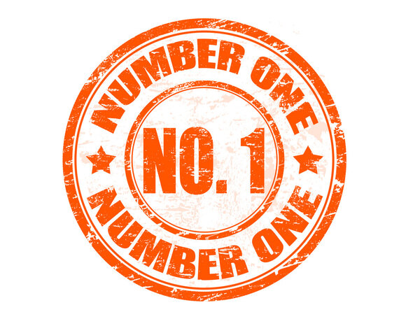 Number one stamp