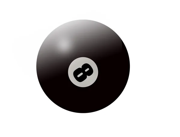 Pool ball eight — Stock Vector