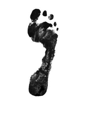 Foot print clipart